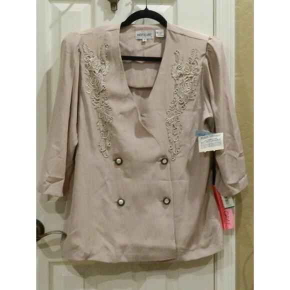 Andrea Gayle Fancy Womens Top Blouse Size 10 - Picture 1 of 6